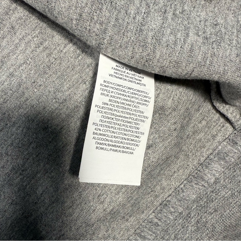 Polo Ralph Lauren Double Knit Zip Up Hoodie Heather Grey Heavyweight Men Sz L - Picture 8 of 11